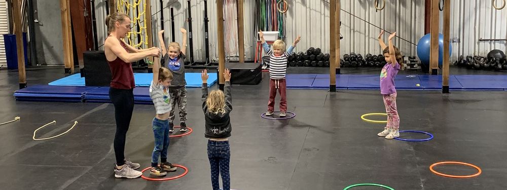 Kids with hoops
