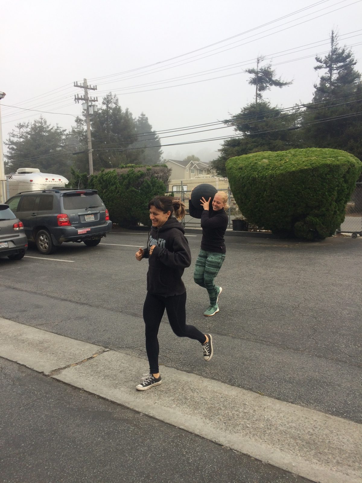 Running outside